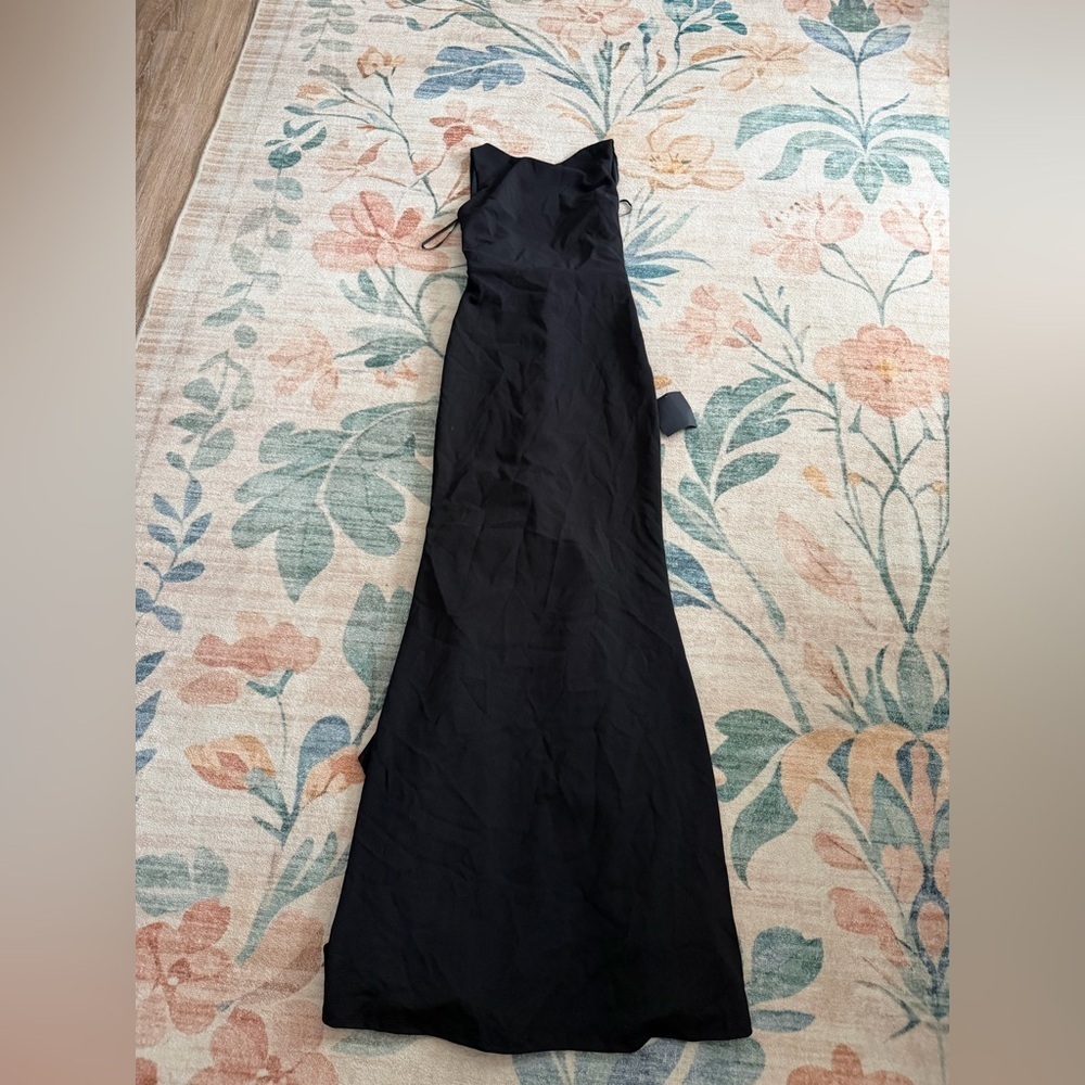 Lulus Exquisite Refinement Black Backless Bow Ruffled Maxi
Dress - Picture 5 of 7